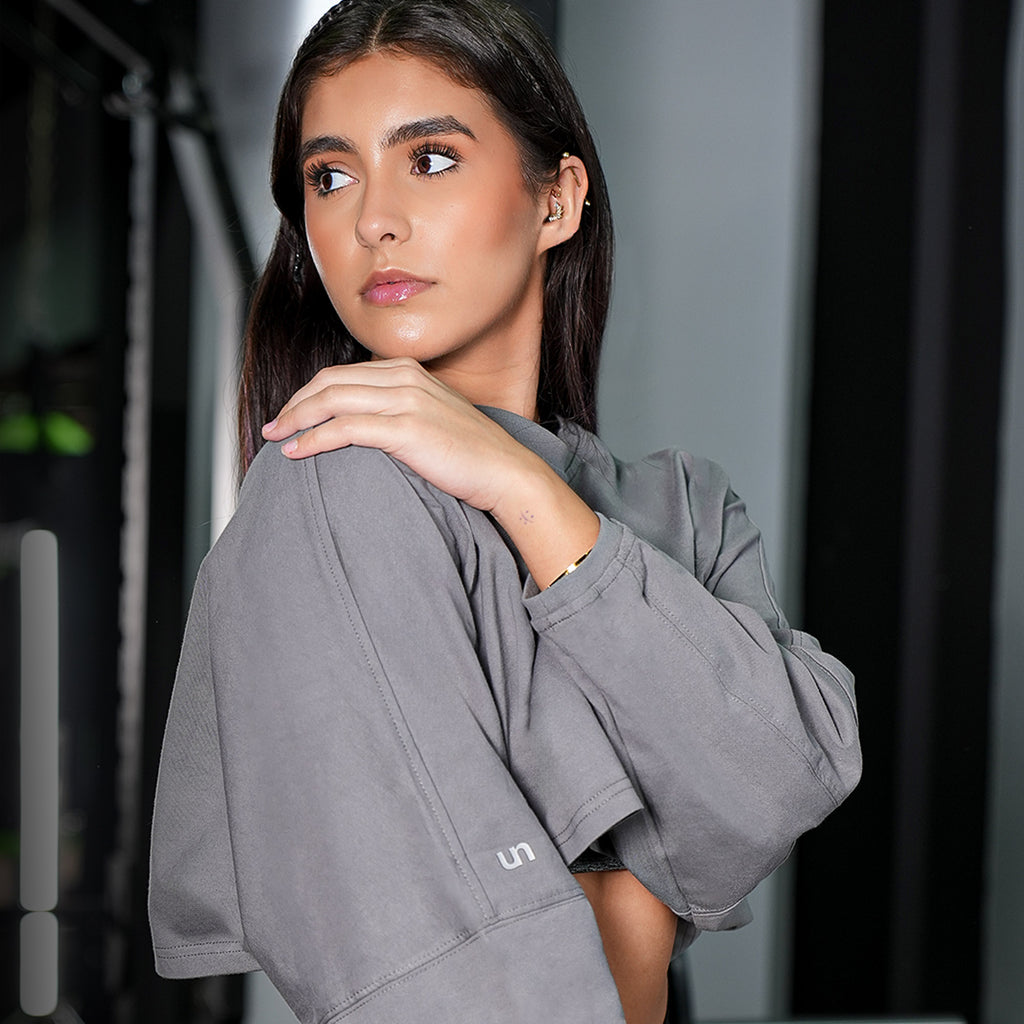 THE UNMATCHED CUT OFF SWEATSHIRT