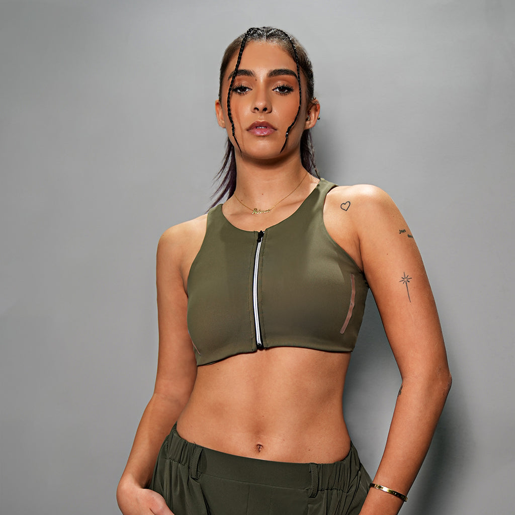 UN ZIP FRONT BRA
