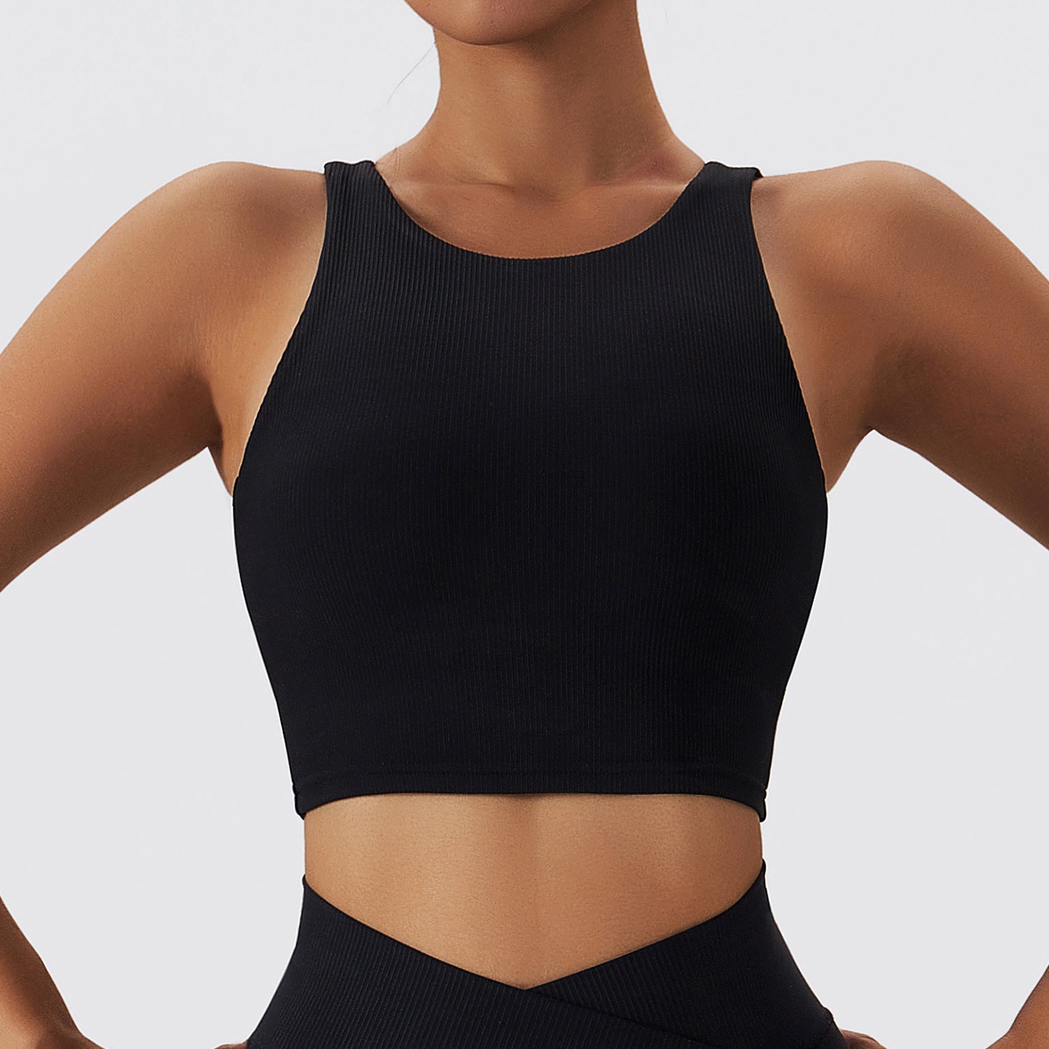 Backflow Ribbed Bra Top