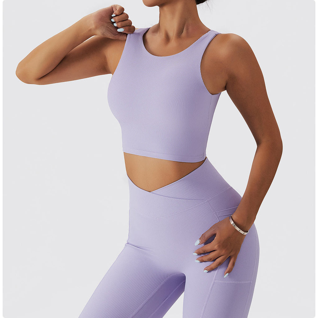 Backflow Ribbed Bra Top
