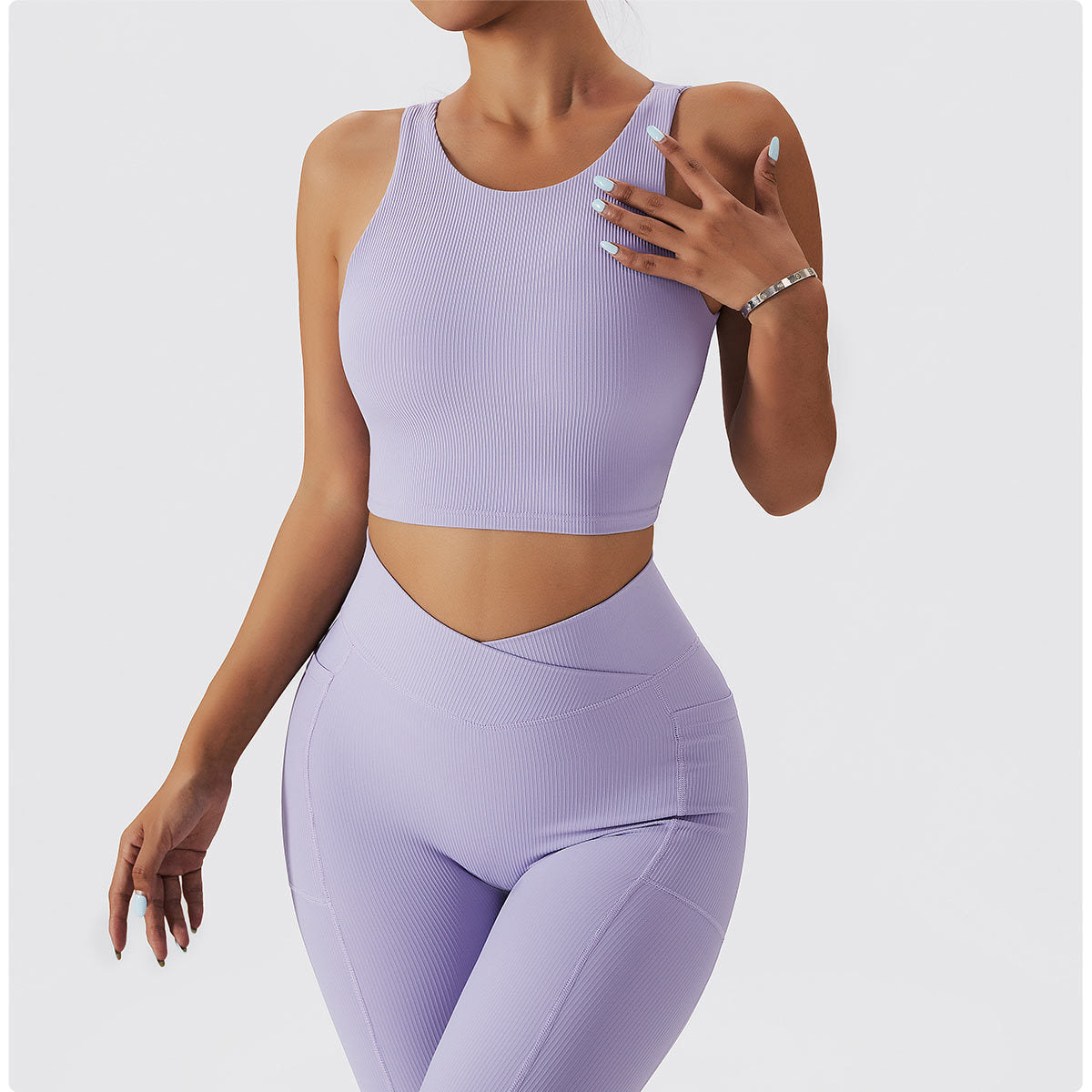 Backflow Ribbed Bra Top