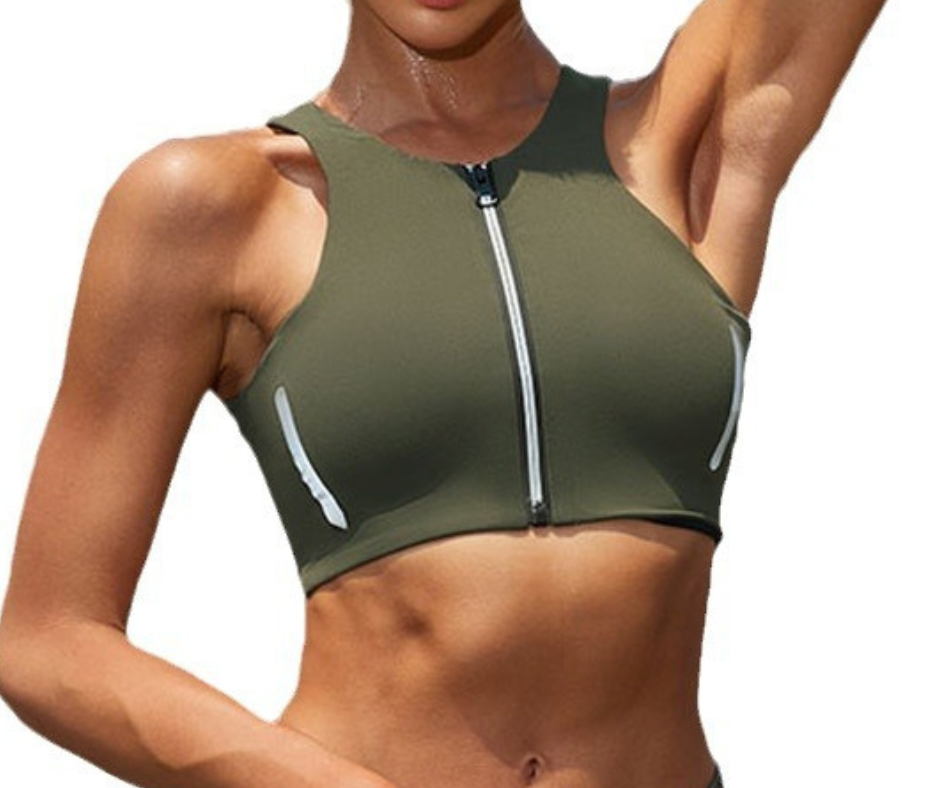 UN ZIP FRONT BRA