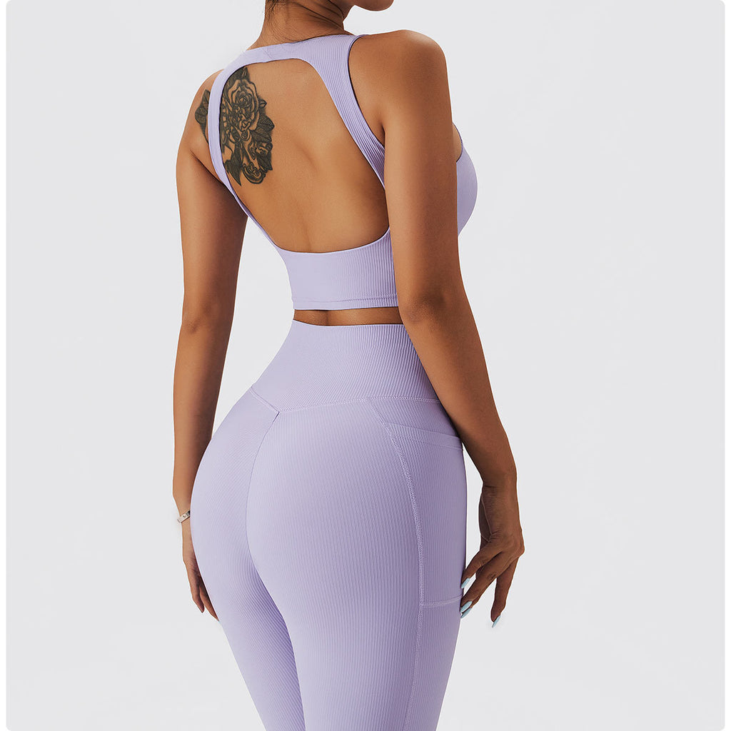 Backflow Ribbed Bra Top