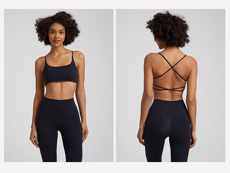 Glam Strap Fitness Bra