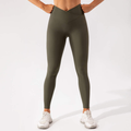RIBBED V-SHAPE LEGGINGS